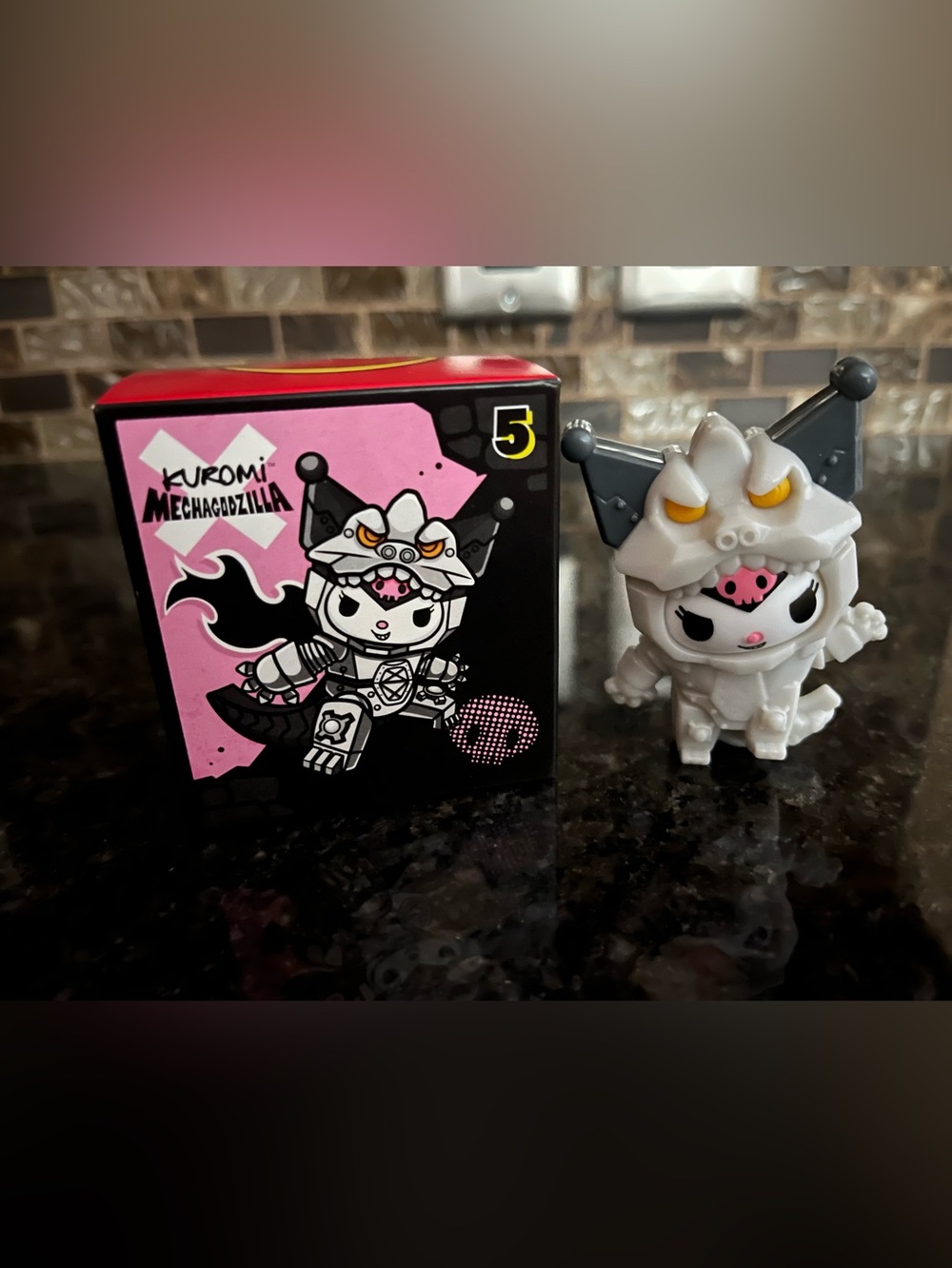McDonald’s Kuromi x Mechagodzilla happy meal kids toy. #5 in Hello Kitty collab.